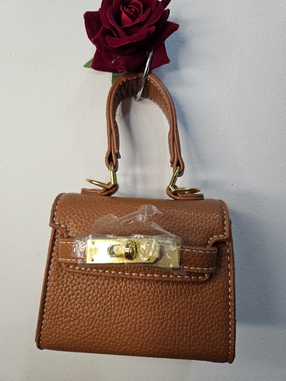 Elegant Faux Leather Evening Clutch Purse 